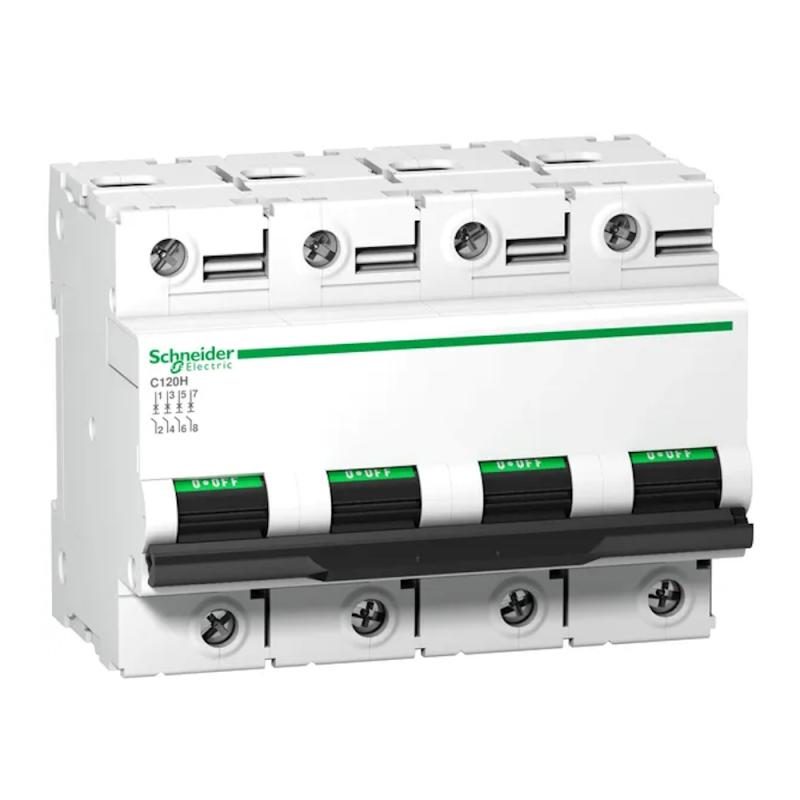 Miniatyrbrytare Acti9 C120H 4Poler C-Kurva 125A 400V IP20 Schneider Electric