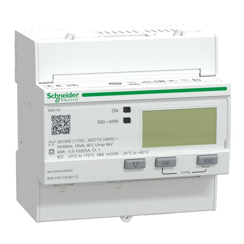 Energimätare iEM3000 63A 173-480V IP20 Schneider Electric
