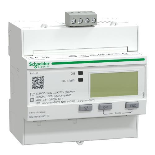 Energimätare iEM3150 Modbus 63A IP20 Schneider Electric