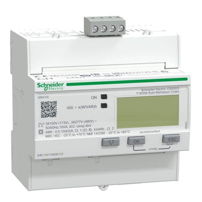 Energimätare iEM3155 Modbus 63A IP20 Schneider Electric