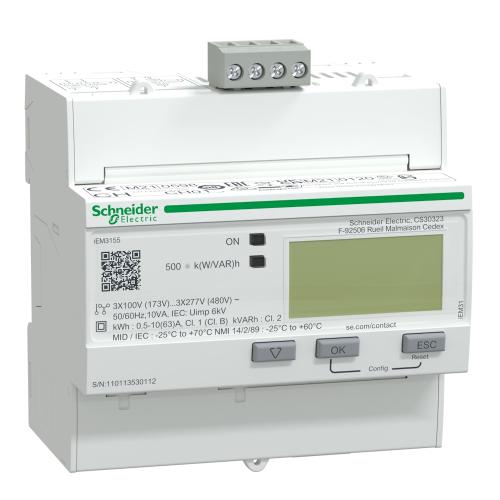 Energimåler iEM3155 Modbus 63A IP20 Schneider Electric