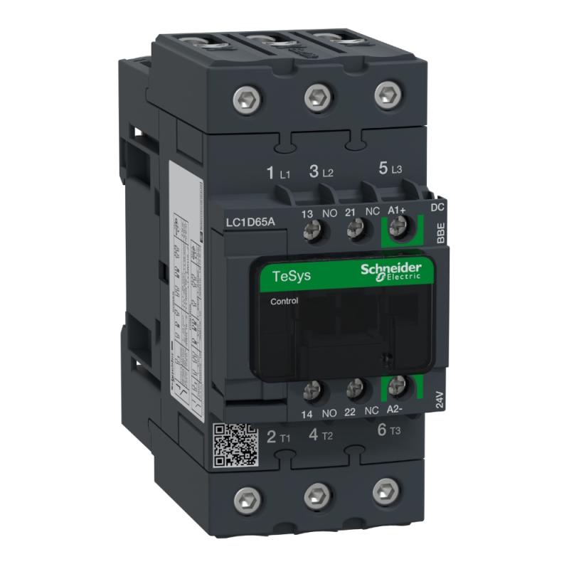 TeSys Deca Kontaktor 3Poler AC-3 440V 24VDC Spole Schneider Electric
