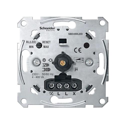 Universel Roterende Lysdæmper Indsats Til LED-Lamper 230V IP20 Schneider Electric