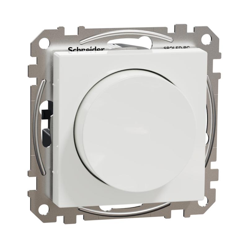 LED Rotationsdimmer Exxact RC 1-370W 230V IP20 Vit Schneider Electric