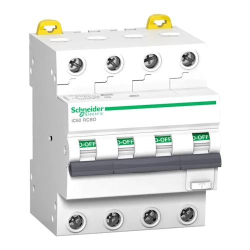 RCBO Acti9 iC60 4Poler C-Kurva 20A 400V 30mA IP20 Schneider Electric