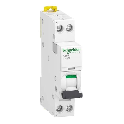 Strømafbryder​ Acti9 iC40N 1Pol+N B-Kurve 32A 230V IP20 Schneider Electric