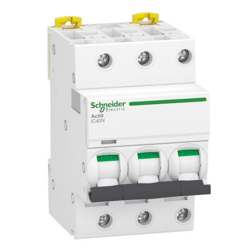 Miniature Afbryder Acti9 iC40N 3Poler C-Kurve 10A 400V IP20 Schneider Electric