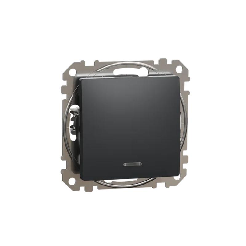 Sedna Design Och Element 1-Vägs Växla 2300W 250V IP20 Antracit Schneider Electric