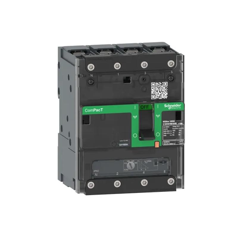 Strömbrytare ComPacT NSXm 4Poler 4D 100A 690V IP40 Schneider Electric