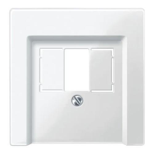 Centralplatta Med Fyrkantig Oppning Merten System M IP20 Polar Vit Schneider Electric