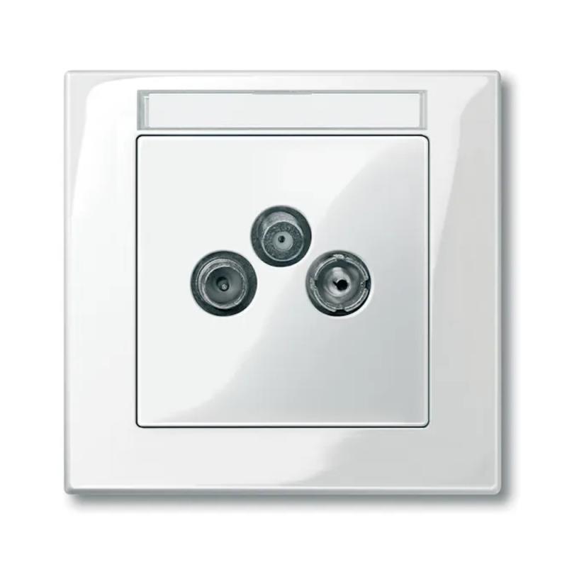 Merten System M Centralplatta För Antennuttag 2/3 Hål Schneider Electric