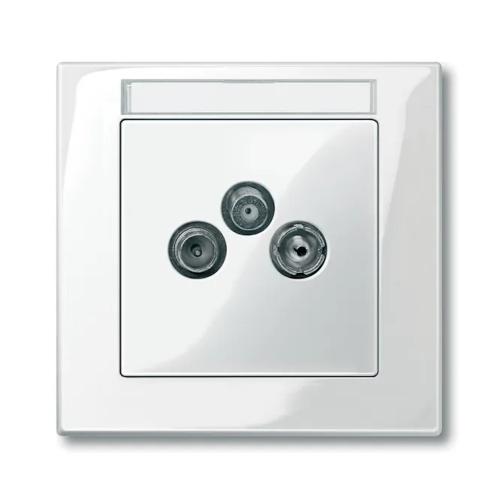 Merten System M Centralplade Til Antenne Stikkontakt 2/3 Huller Schneider Electric