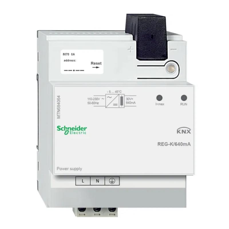 KNX Strömförsörjning REG-K/640mA 30V Ljusgrå Schneider Electric