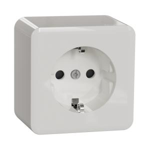 Vægstik Exxact Earth 1-Vejs 16A 250V IP20 Hvid Schneider Electric