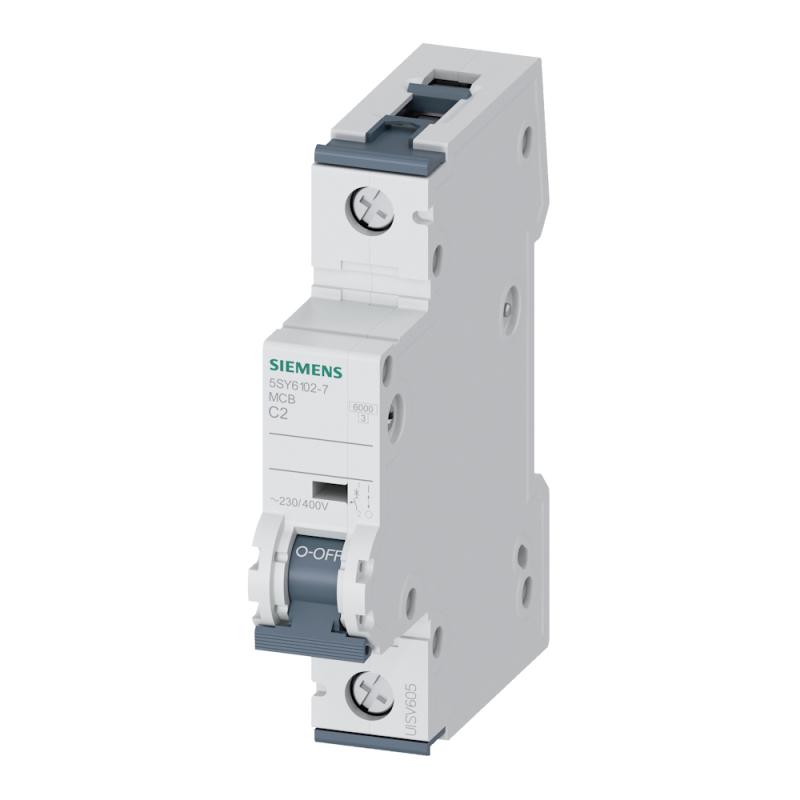 Miniatyrbrytare 1Pol C-Kurva 2A 6kA 400V IP20 Siemens