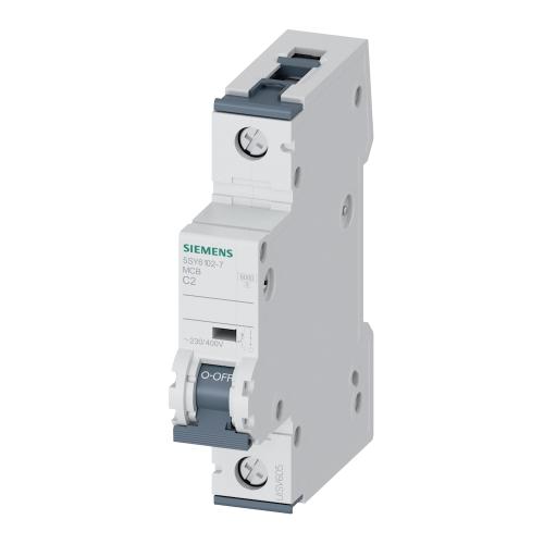 Miniature Afbryder 1Polet C-Kurve 2A 6kA 400V IP20 Siemens