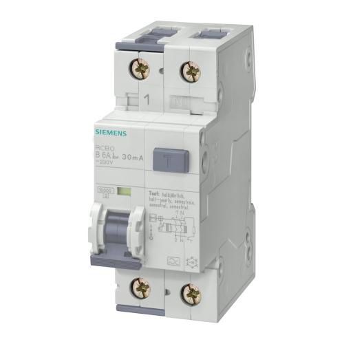 RCBO 1Pol+N B-Kurve A-Type 6A 30mA 230V IP20 Siemens