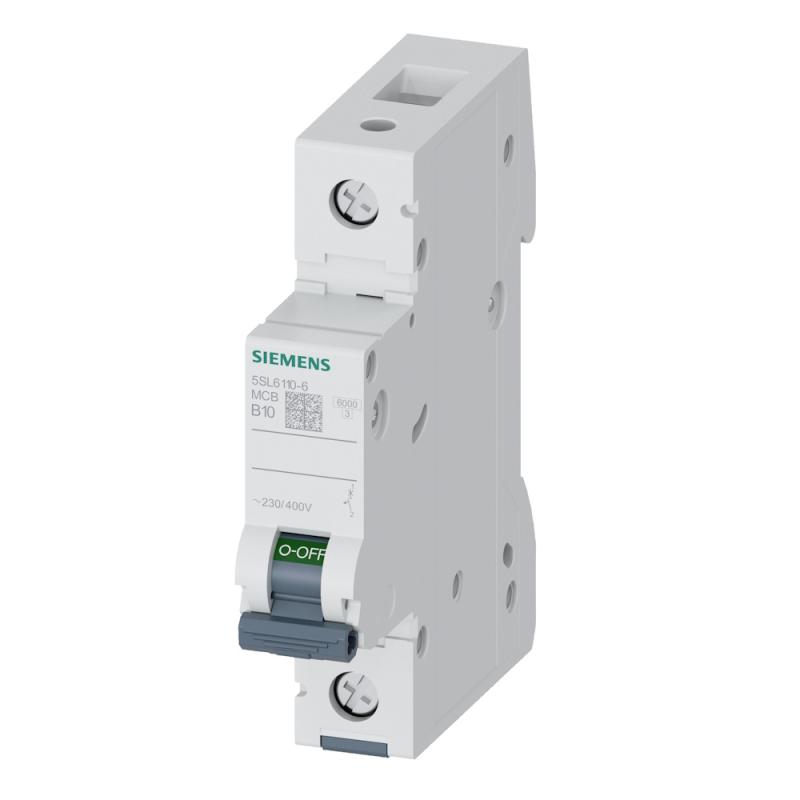 Miniatyrbrytare 1Pol B-Kurva 10A 6kA 230/400V IP20 Siemens