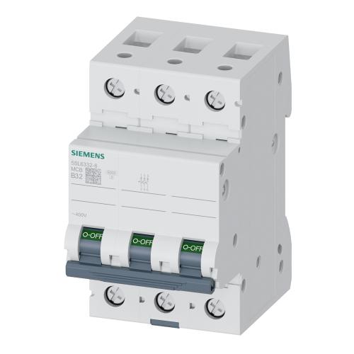Miniature Afbryder 3Polet B-Kurve 32A 6kA 400V IP20 Siemens