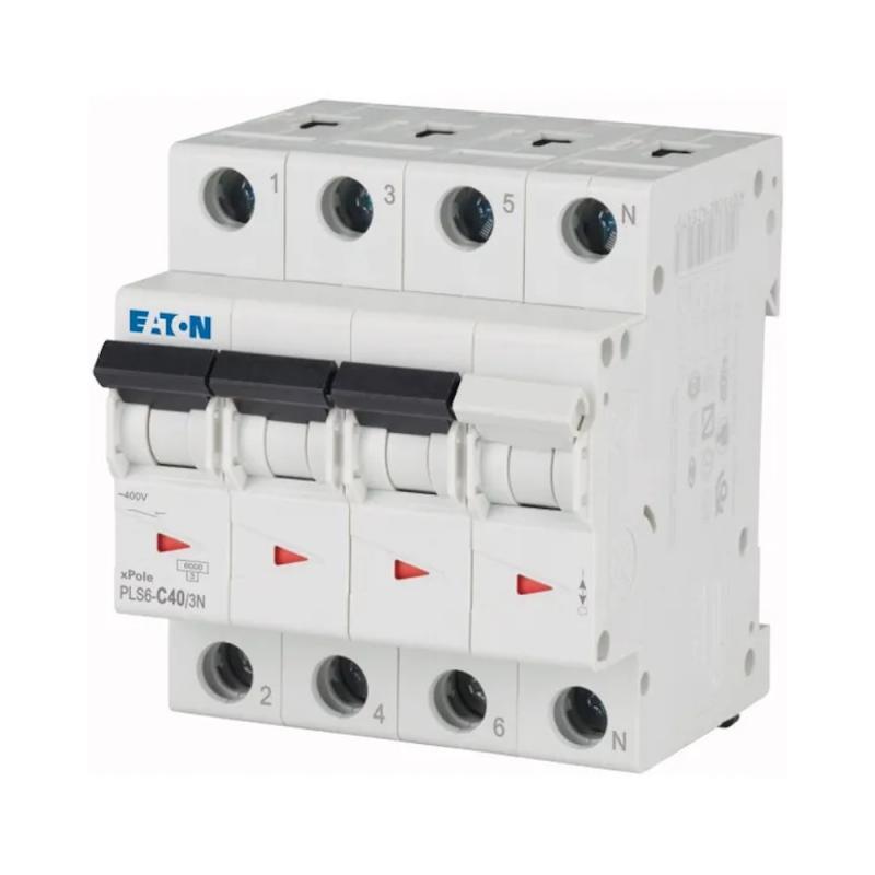Miniatyrbrytare 3Poler+N C-Kurva 40A 6kA 400V IP20 Eaton
