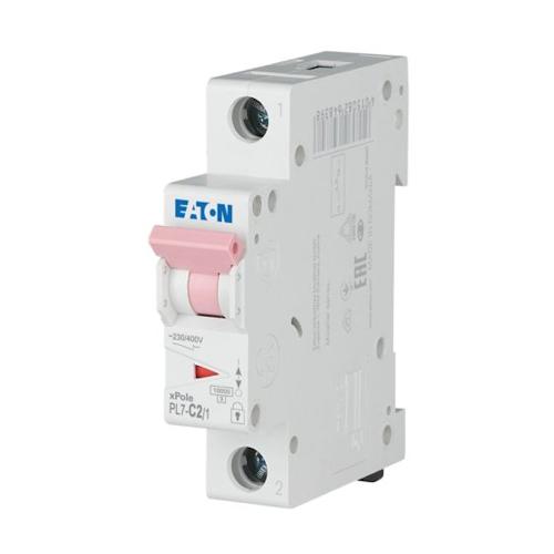 Miniature Circuit Breaker 1Pole C-Curve 2A 230V IP20 Eaton