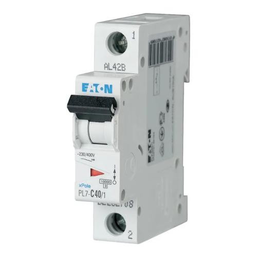 Miniatureafbryder 1Pol C-Curve 40A 10kA 230V IP20 Eaton