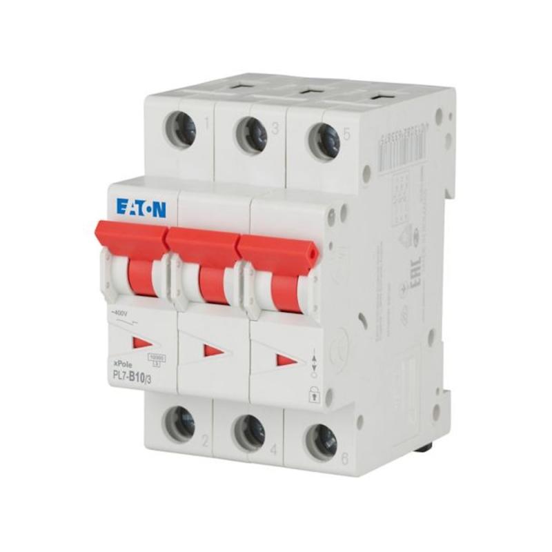 Miniatyrbrytare 3Poler B-Kurva 10A 10kA 400V IP20 Eaton