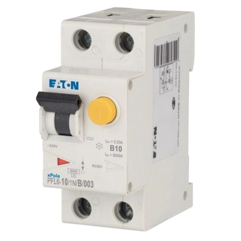 RCD/MCB Kombination 1Pol+N B-Kurva AC-Typ 10A 30mA 230V IP20 Eaton