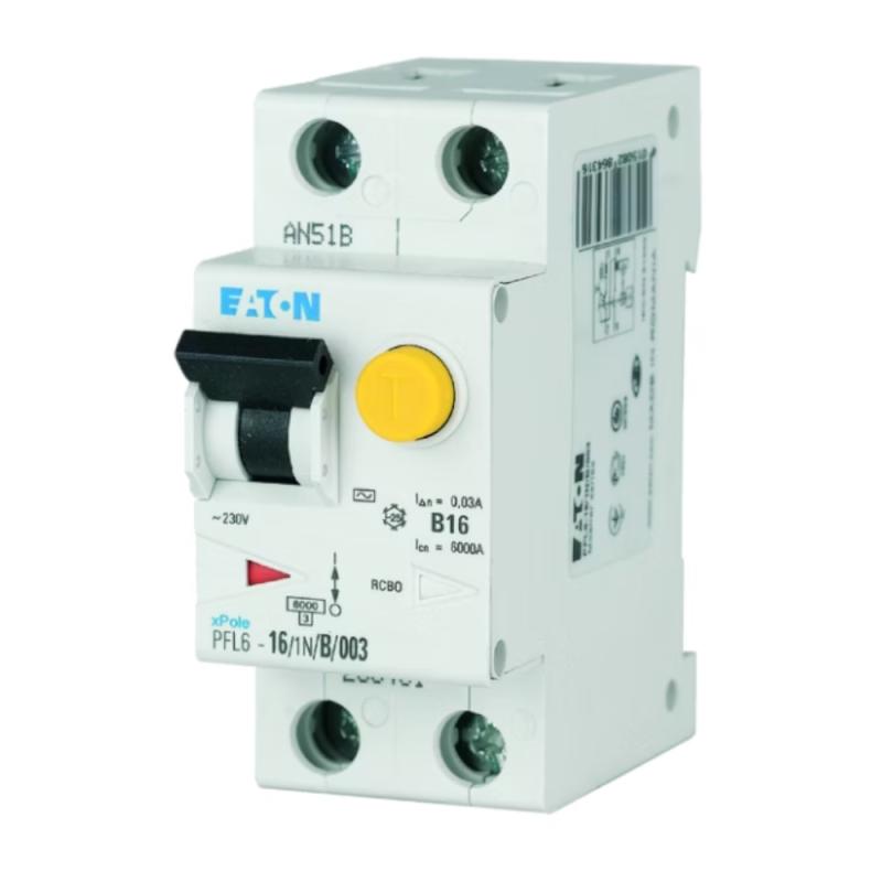 RCD/MCB Kombination 1Pol+N B-Kurva AC-Typ 16A 30mA 230V IP20 Eaton