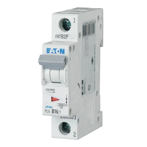 Miniature Afbryder 1Polet B-Kurve 16A 6kA 230V IP20 Eaton