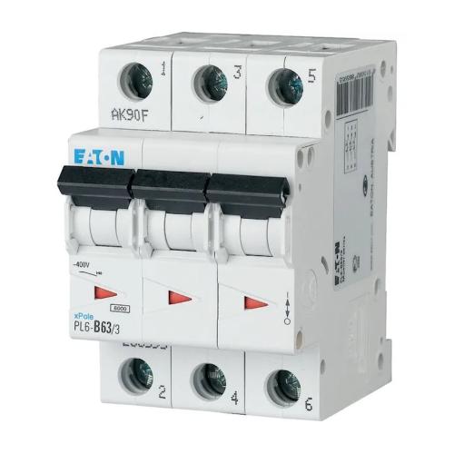 Miniature Afbryder 3Polet B-Kurve 63A 6kA 400V IP20 Eaton