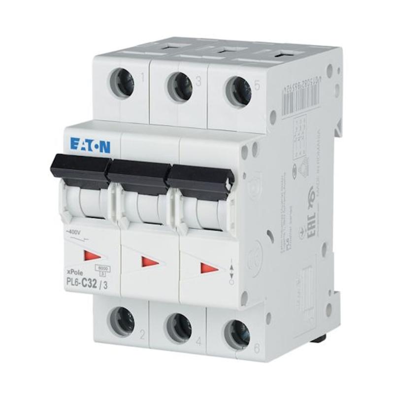 Miniatyrbrytare 3Poler C-Kurva 32A 400V IP20 Eaton