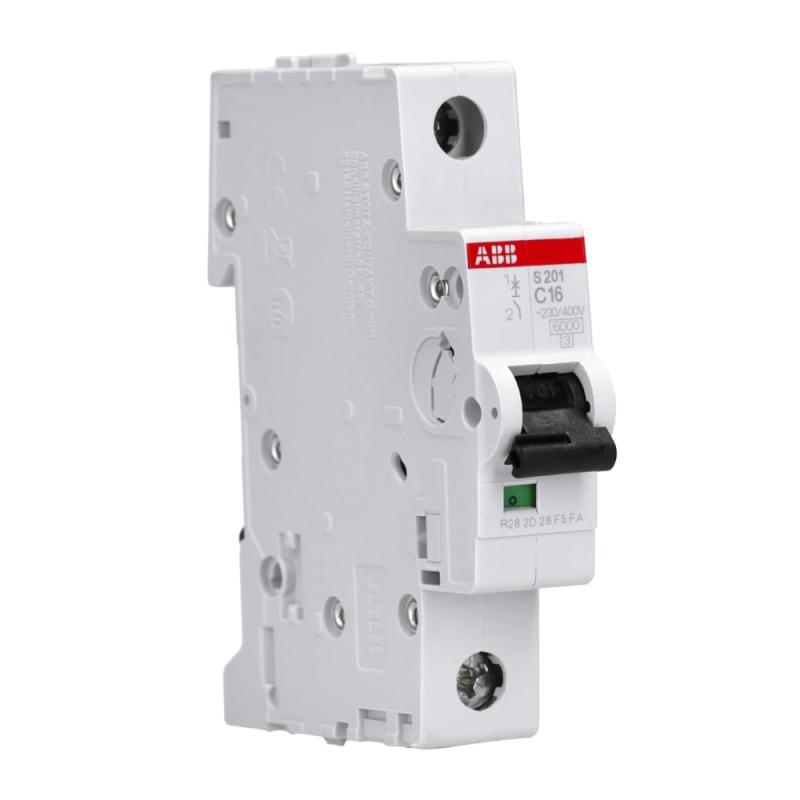 Miniatyrbrytare 1Pol C-Kurva 16A 230V IP20 ABB
