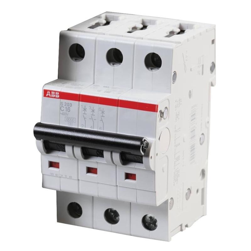 Miniatyrbrytare 3Poler C-Kurva 16A 400V IP20 ABB