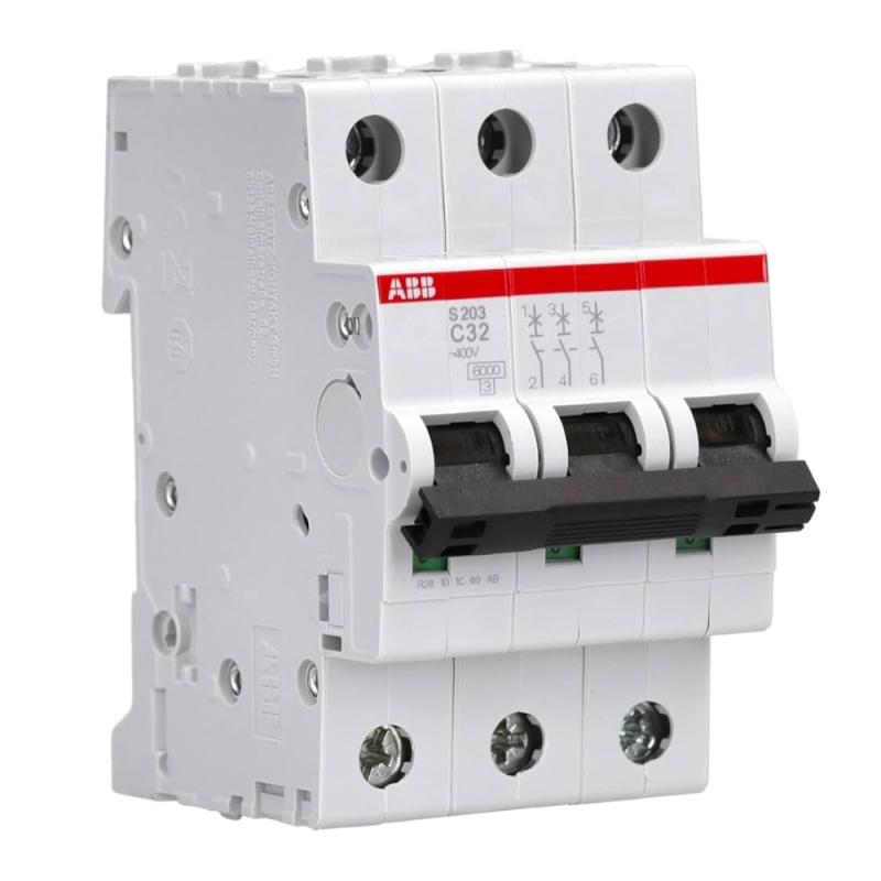 Miniatyrbrytare 3Poler C-Kurva 32A 400V IP20 ABB