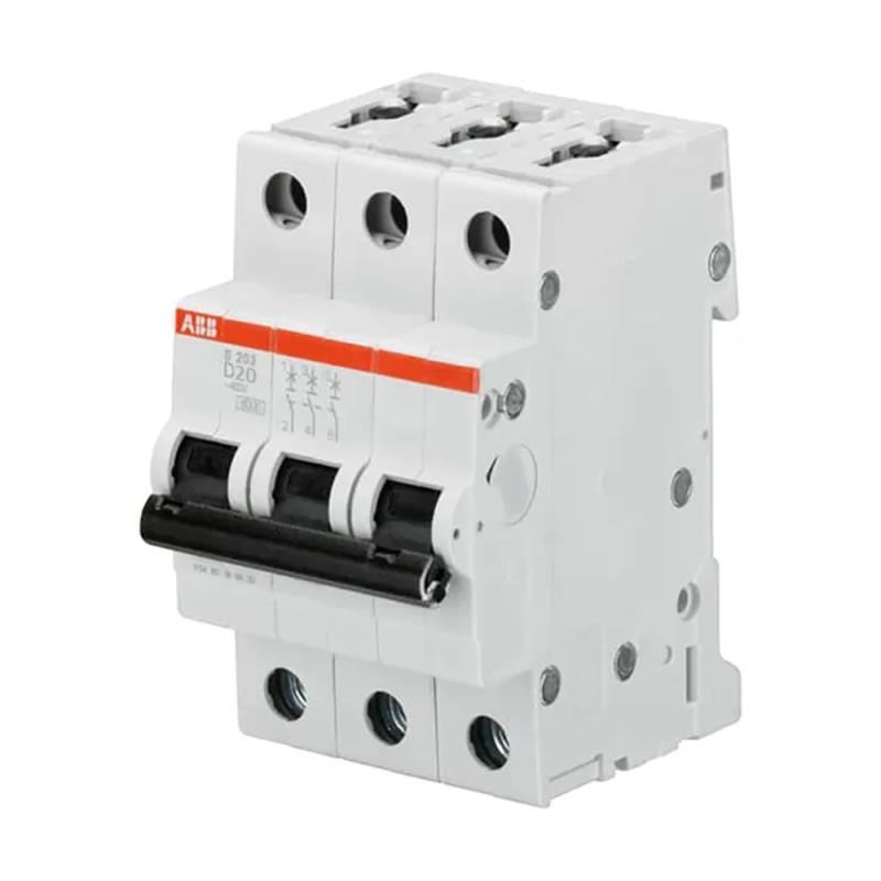 Miniatyrbrytare 3Poler D-Kurva 20A 6kA 400V IP20 ABB