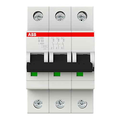 Miniatureafbryder 3Polet B-Kurve 50A 400V IP20 ABB