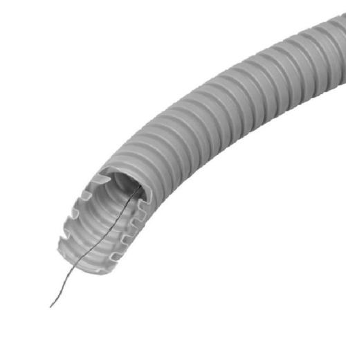 Böjligt Korrugerat Rör Med Dragvajer 50m 25mm 750N Grå Thorgeon