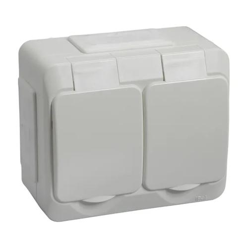 Vägguttag Aqua-Stark 2Poler+J 16A 250V IP44 Schneider Electric