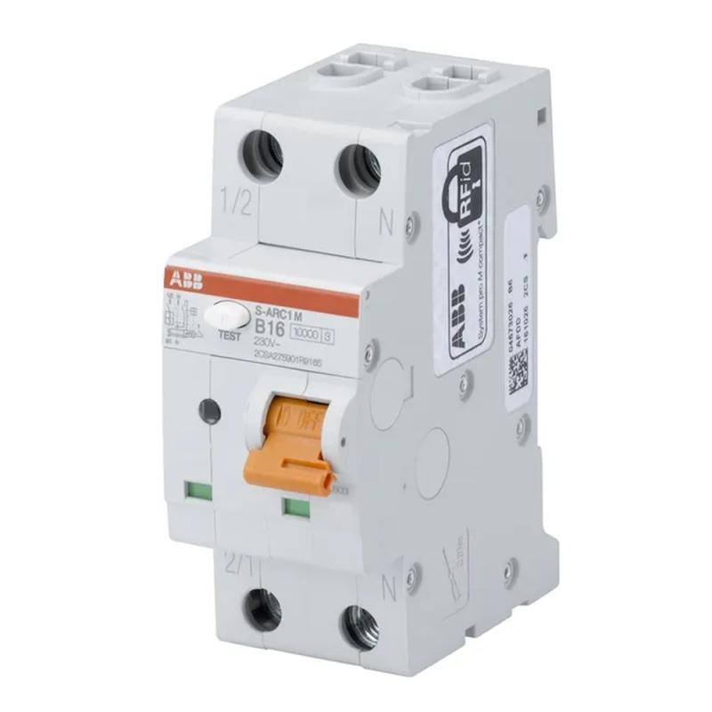 Bågfelsdetekteringsenhet Integrerad Med MCB 1Pol+N 16A 230V ABB