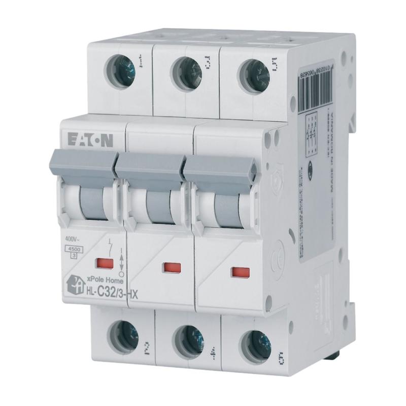 Miniatyrbrytare 3Poler C-Kurva 32A 6kA 230V IP20 Eaton
