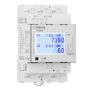 kWh-Mätare 3-Fas MID Mbus 80A 230V Iskra 0900513