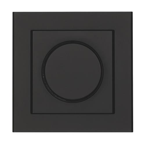 Triac-Dimmer Optima, 1 Gang/ 2 Way, Sort, Malmbergs 1377203