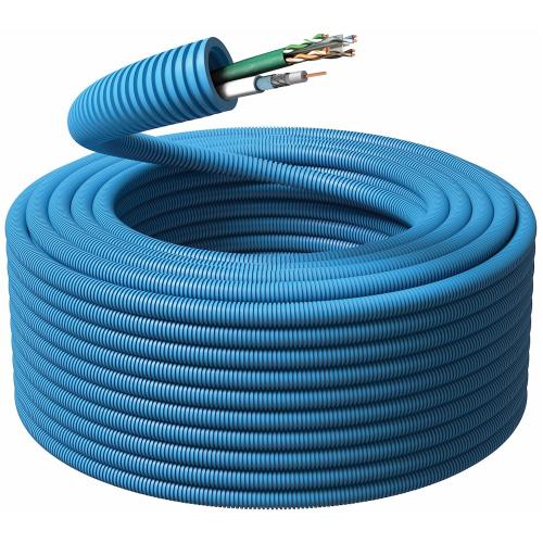 Flexrør, 1x U/UTP Cat.6 + 1x Coax RG6T, 100m, Malmbergs 1418159