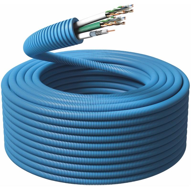 Flexrör 20mm, 2x U/UTP Cat.6 + 1x Koax RG6T, 100m, Malmbergs 1418164