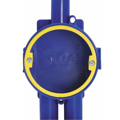 Apparatdåse 26 mm Justerbar Fastgørelse Gul, Malmbergs 1426089