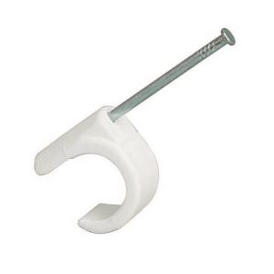 Cable Clip, For Cable 14-20mm, 35mm, White, 100pcs, Malmbergs 1500801