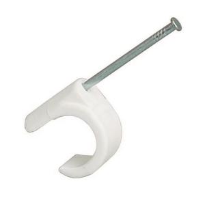 Cable Clip, For Cable 14-20mm, 45mm, White, 100pcs, Malmbergs 1500804