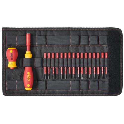 Slimvario Skruvmejsel & Bitsats 18, Wiha 1663770