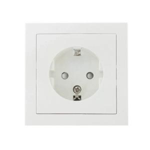 Wall Socket Beta White, 1 Way Earth Screwless, Malmbergs 1893188